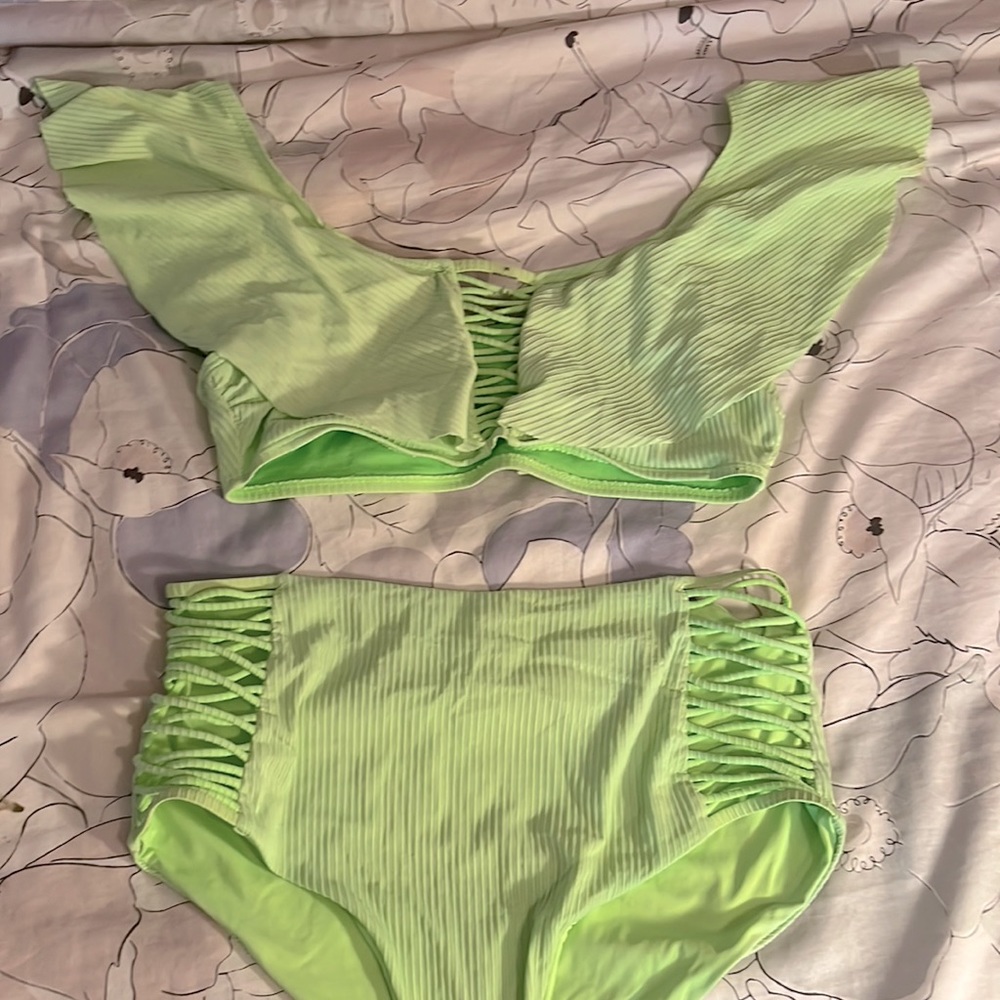 Neon green bikini size Medium